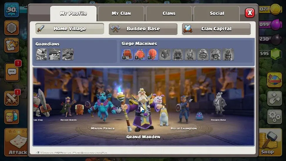 Clash of Clans Accounts LV 90|TH 14-BH 7|HH 7|Limited Skin|BK 23,AQ 24,GW  image 5