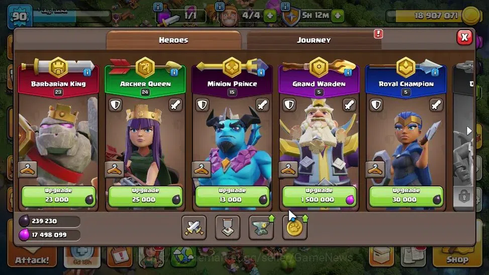 Clash of Clans Accounts LV 90|TH 14-BH 7|HH 7|Limited Skin|BK 23,AQ 24,GW  image 9