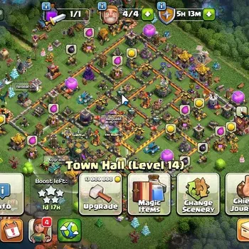 Clash of Clans High-End LV 90|TH 14-BH 7|HH 7|Limited Skin|BK 23,AQ 24,GW  image 1