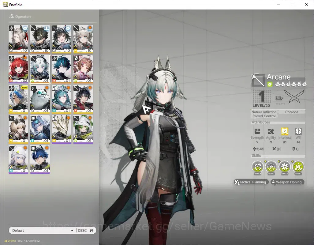 Arknights: Endfield Accounts ASIA|Lvl 8|4 SSR 2 Limited + 6(*6Weapon)|(Arcane,Camille)+Sign+Standard (Pogra,Ardelia)|1 1