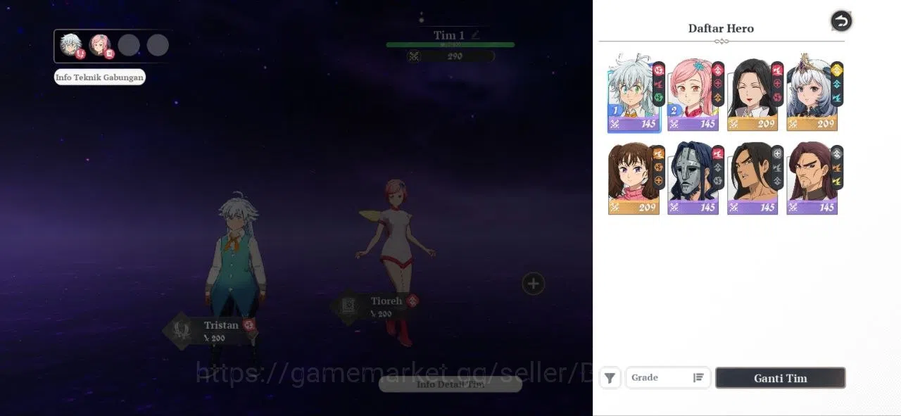 The Seven Deadly Sins: Origin Accounts America-west | Lv2 Starter | 3 SSR Diane, Mannie, Guila Log google RA207B 3