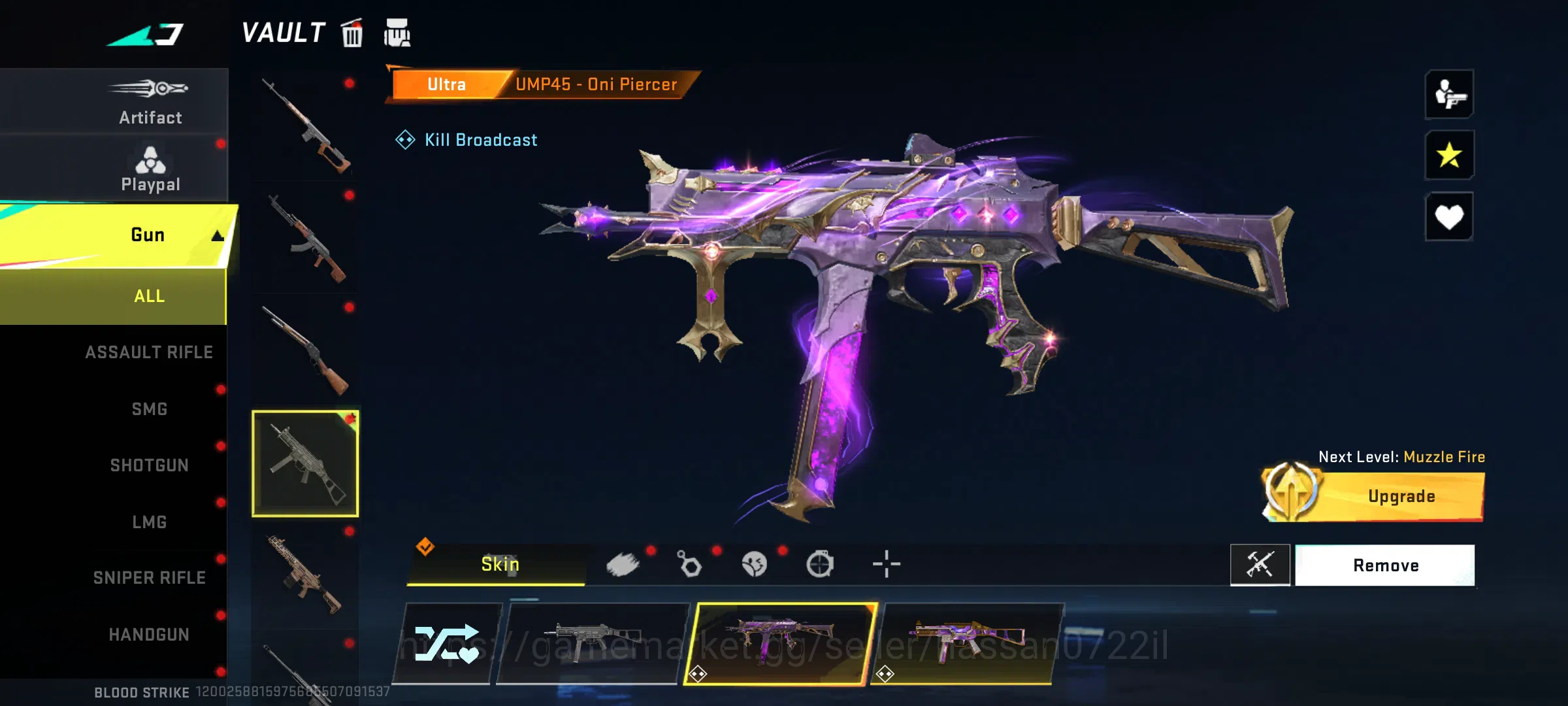 Blood Strike Accounts Rare Skin 47 level | Blood Strike old account | with 10 + ultra gun skins | eternal striker (zero 2
