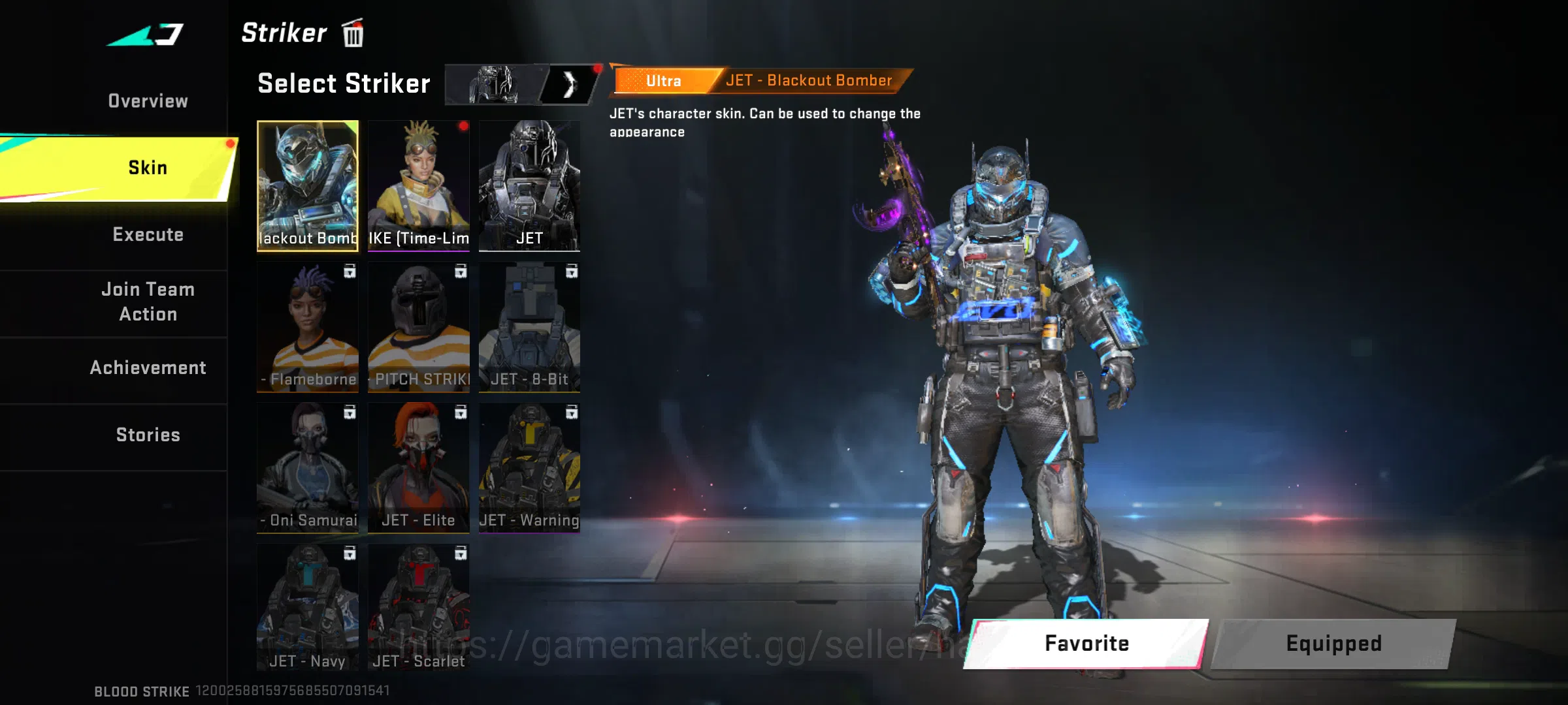 Blood Strike Accounts Rare Skin 47 level | Blood Strike old account | with 10 + ultra gun skins | eternal striker (zero 10