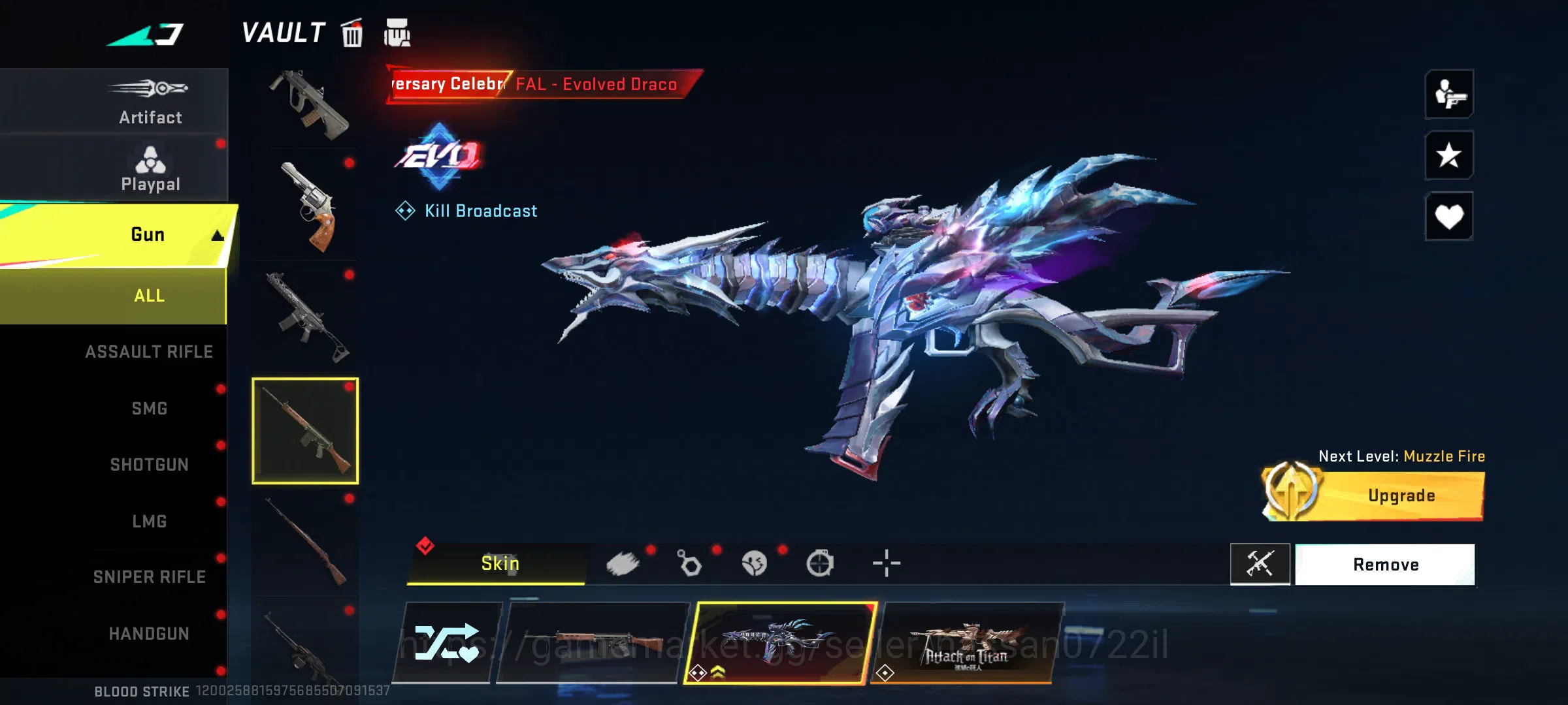 Blood Strike Accounts Rare Skin 47 level | Blood Strike old account | with 10 + ultra gun skins | eternal striker (zero 15