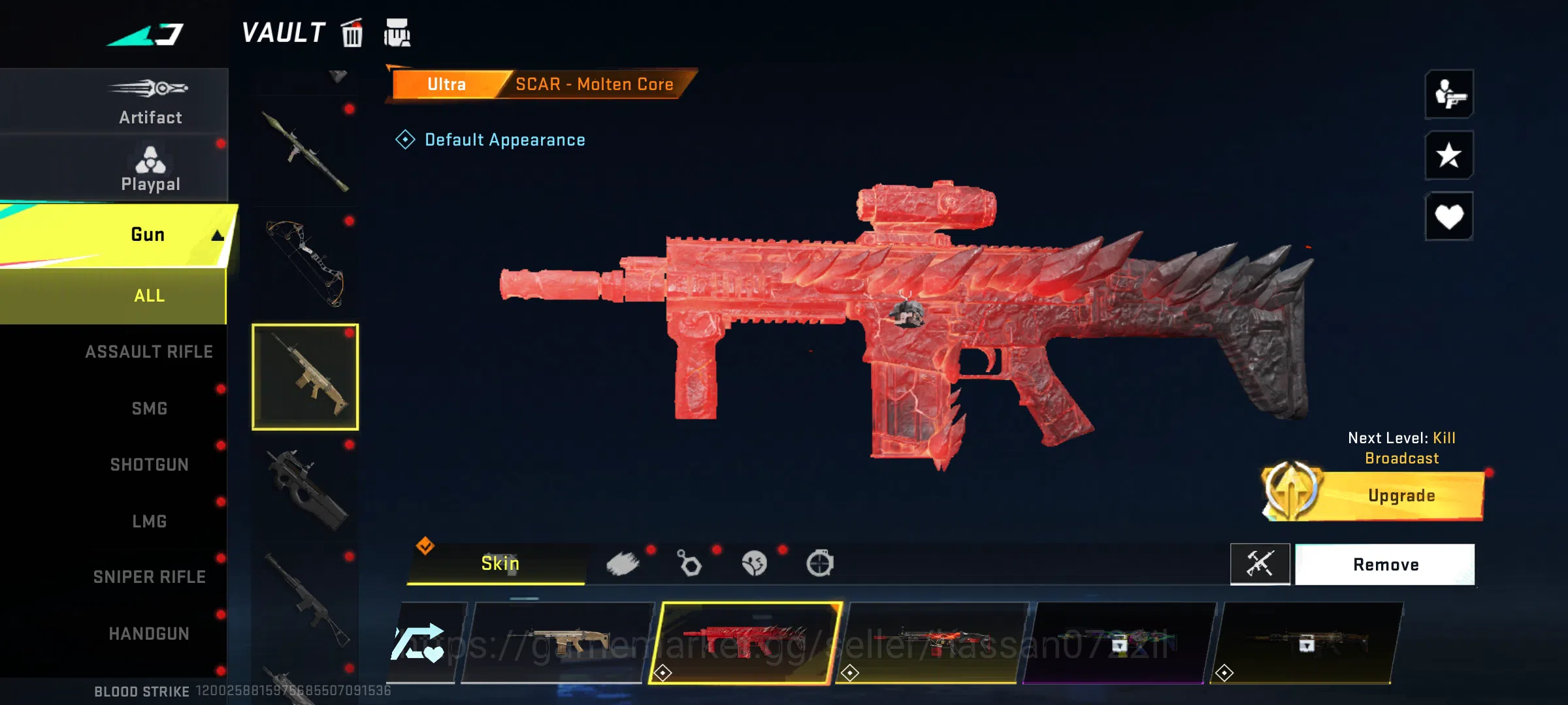 Blood Strike Accounts Rare Skin 47 level | Blood Strike old account | with 10 + ultra gun skins | eternal striker (zero 16