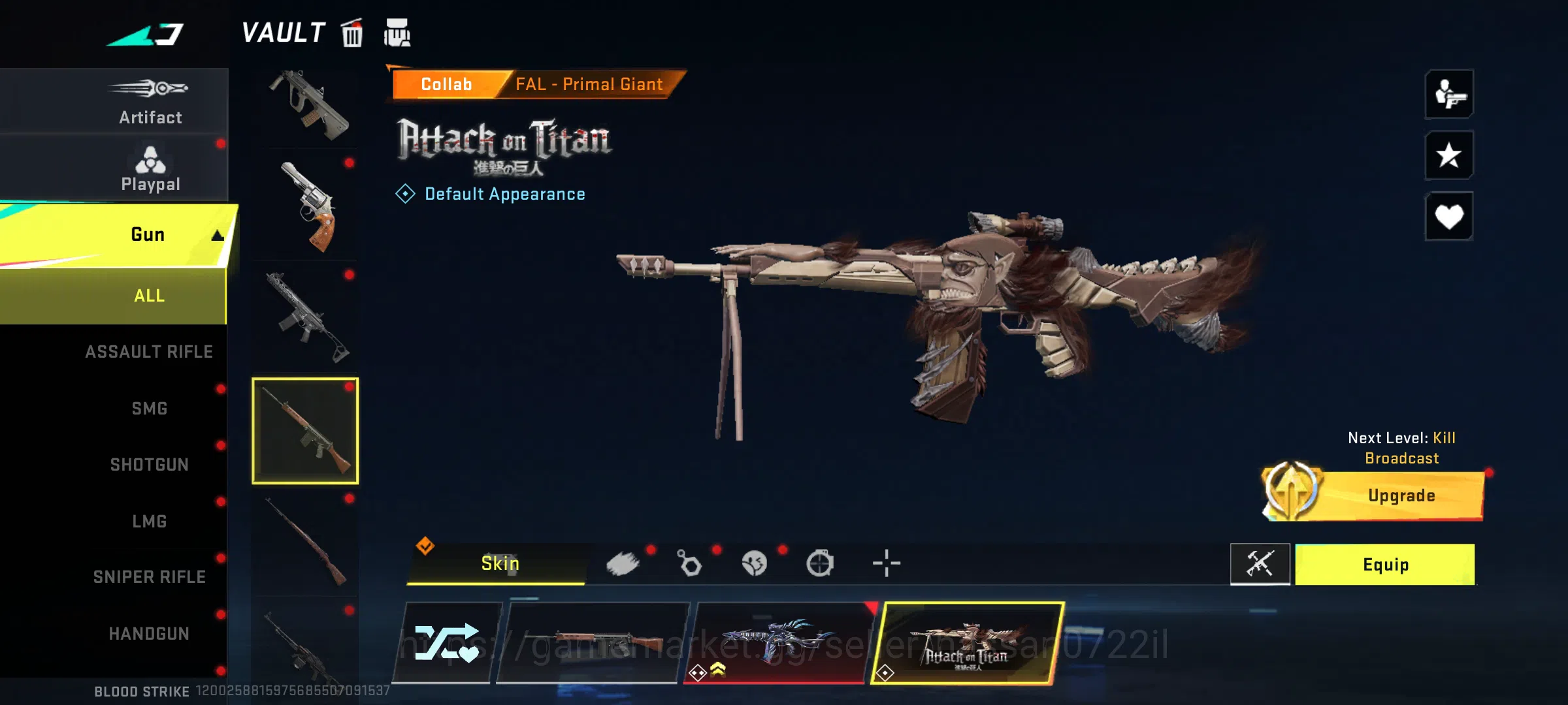 Blood Strike Accounts Rare Skin 47 level | Blood Strike old account | with 10 + ultra gun skins | eternal striker (zero 17