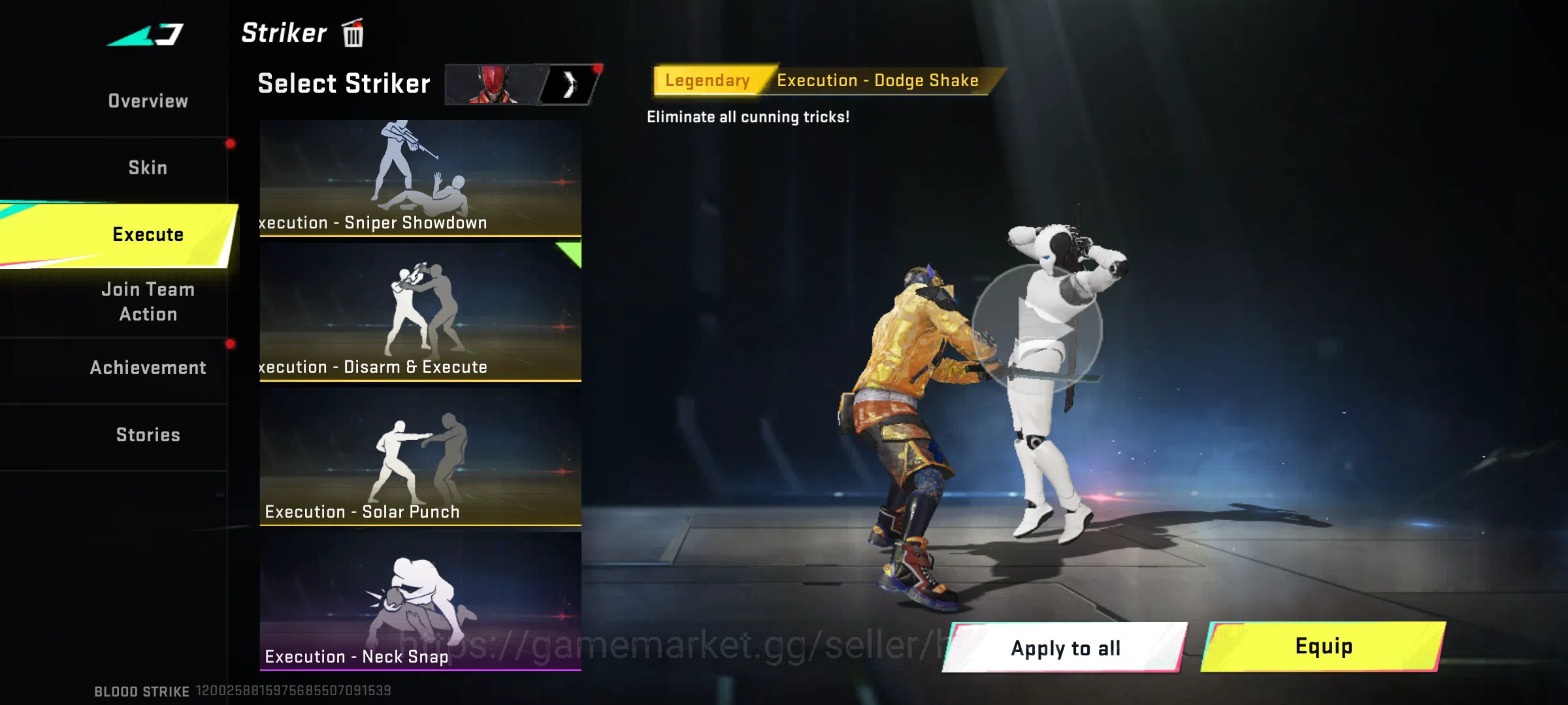 Blood Strike Accounts Rare Skin 47 level | Blood Strike old account | with 10 + ultra gun skins | eternal striker (zero 18
