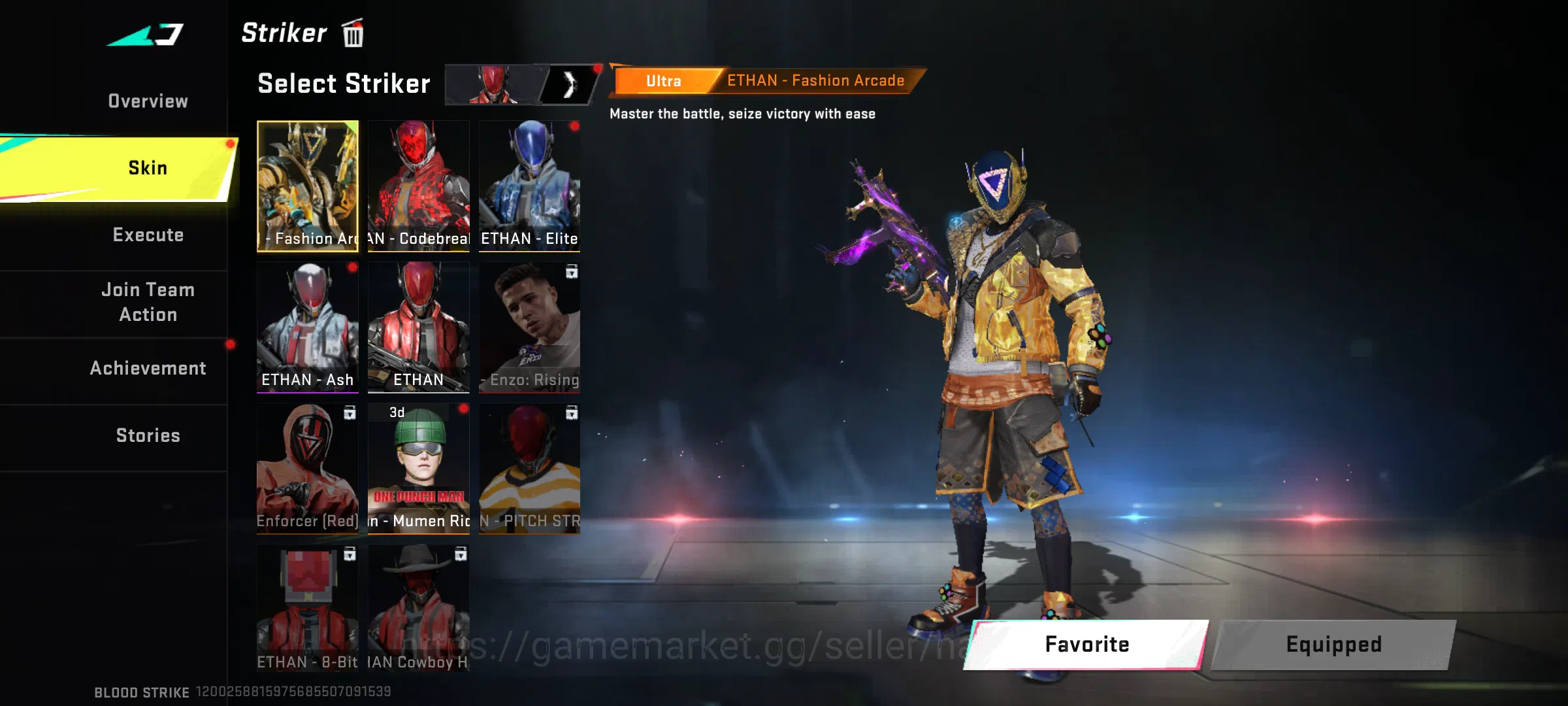 Blood Strike Accounts Rare Skin 47 level | Blood Strike old account | with 10 + ultra gun skins | eternal striker (zero 3