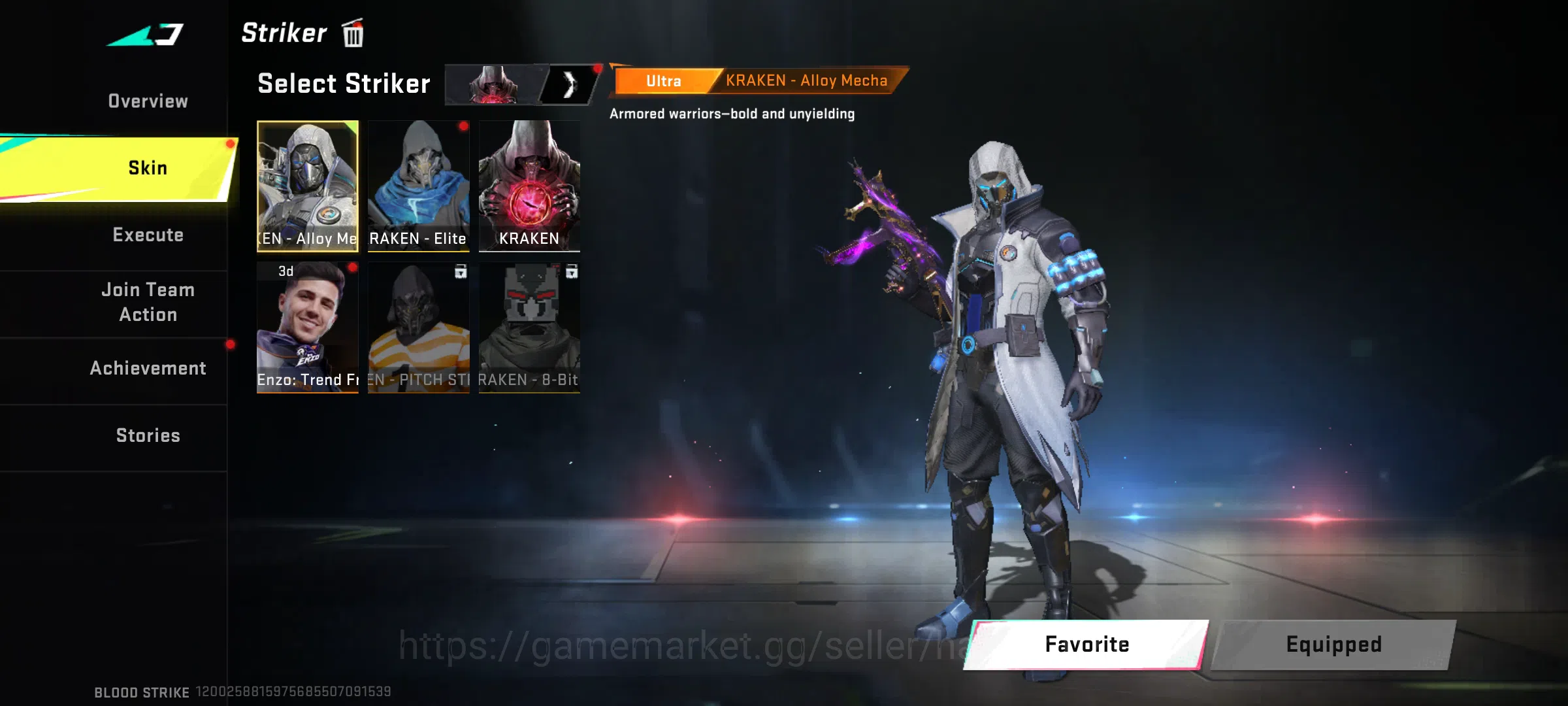 Blood Strike Accounts Rare Skin 47 level | Blood Strike old account | with 10 + ultra gun skins | eternal striker (zero 6