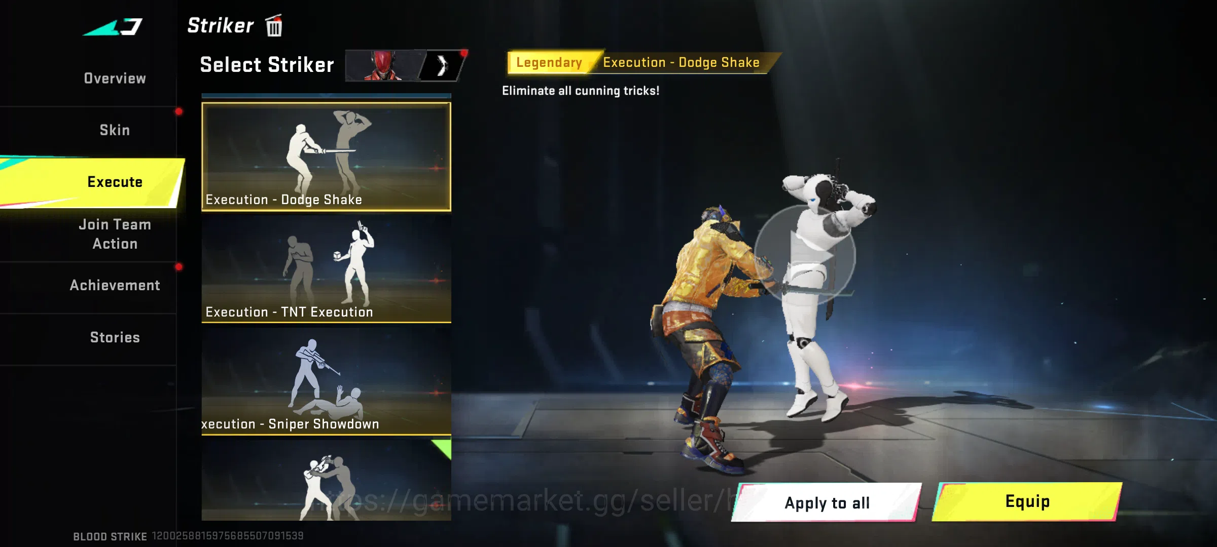 Blood Strike Accounts Rare Skin 47 level | Blood Strike old account | with 10 + ultra gun skins | eternal striker (zero 7