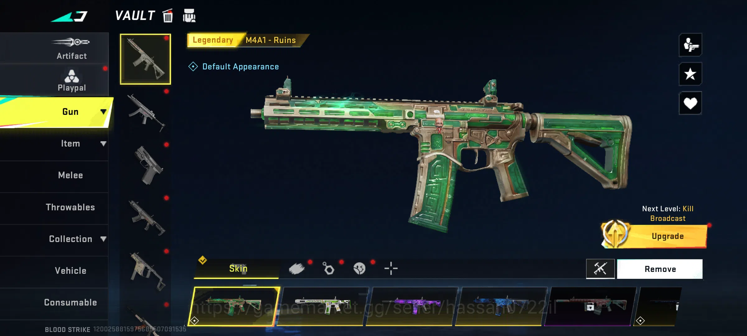 Blood Strike Accounts Rare Skin 47 level | Blood Strike old account | with 10 + ultra gun skins | eternal striker (zero 9