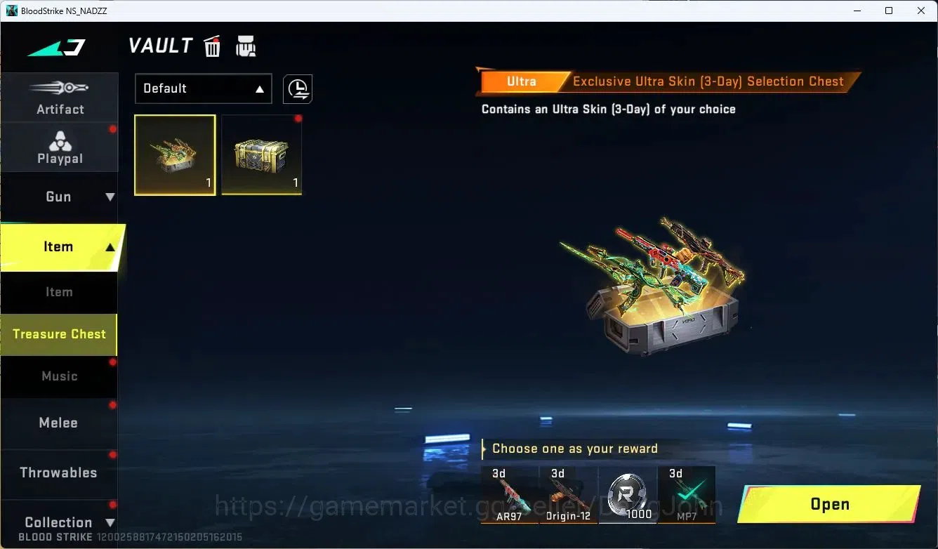 Blood Strike Accounts ASIA| AOT FAL|7DS QBZ95|3 Limited Gun: MP155, AR97 image 15