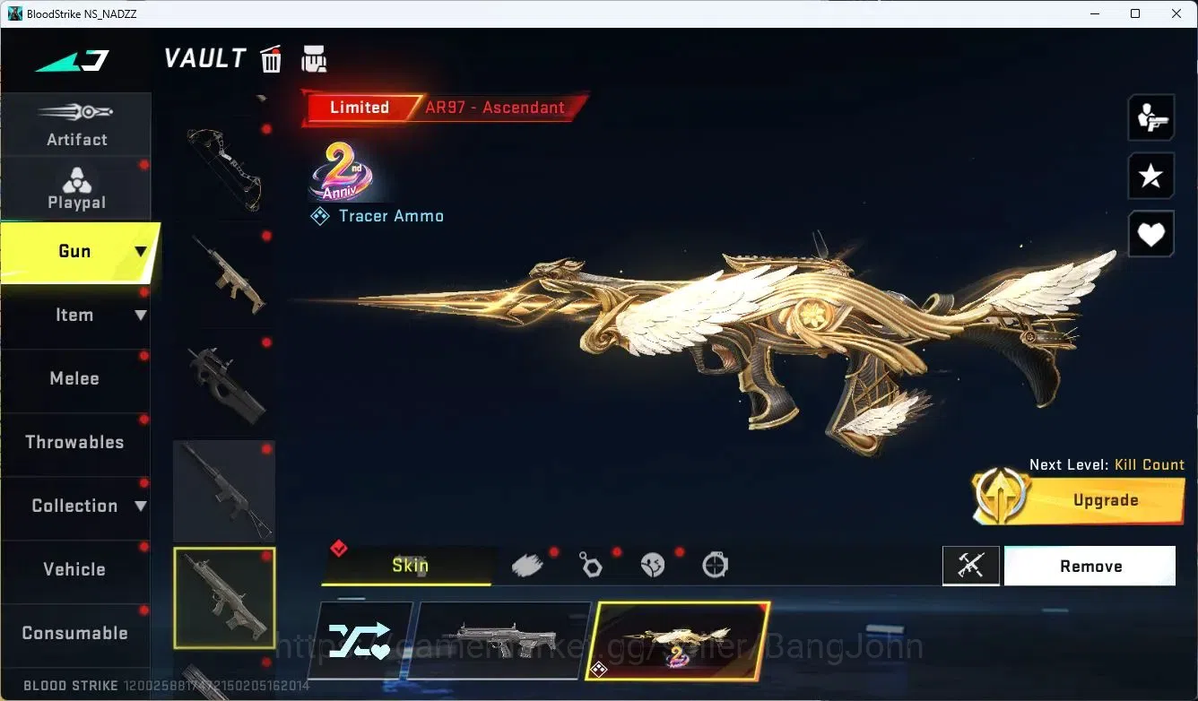 Blood Strike Accounts ASIA| AOT FAL|7DS QBZ95|3 Limited Gun: MP155, AR97 image 8