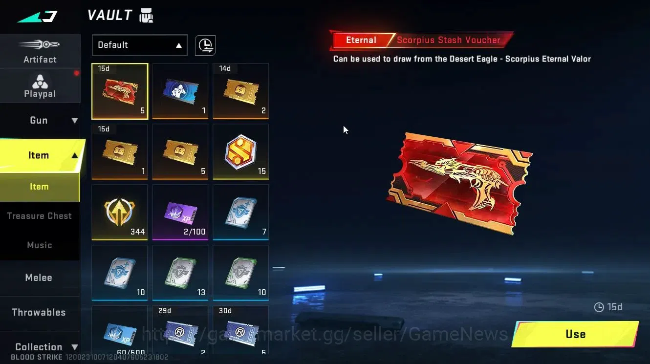 Blood Strike Accounts ASIA|ETERNAL DEagle-Scorpius|Melee KUKRI+ULTRA[RAN image 14
