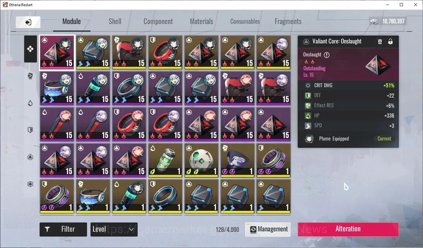 Etheria: Restart Accounts Mid‑Tier GLOBAL-S25|Lvl 35|15 SSR|[Lian,Plume,Kloss,Yeli,Lingluo,Mio,Cellince,Freya,Etc]|Apex 10