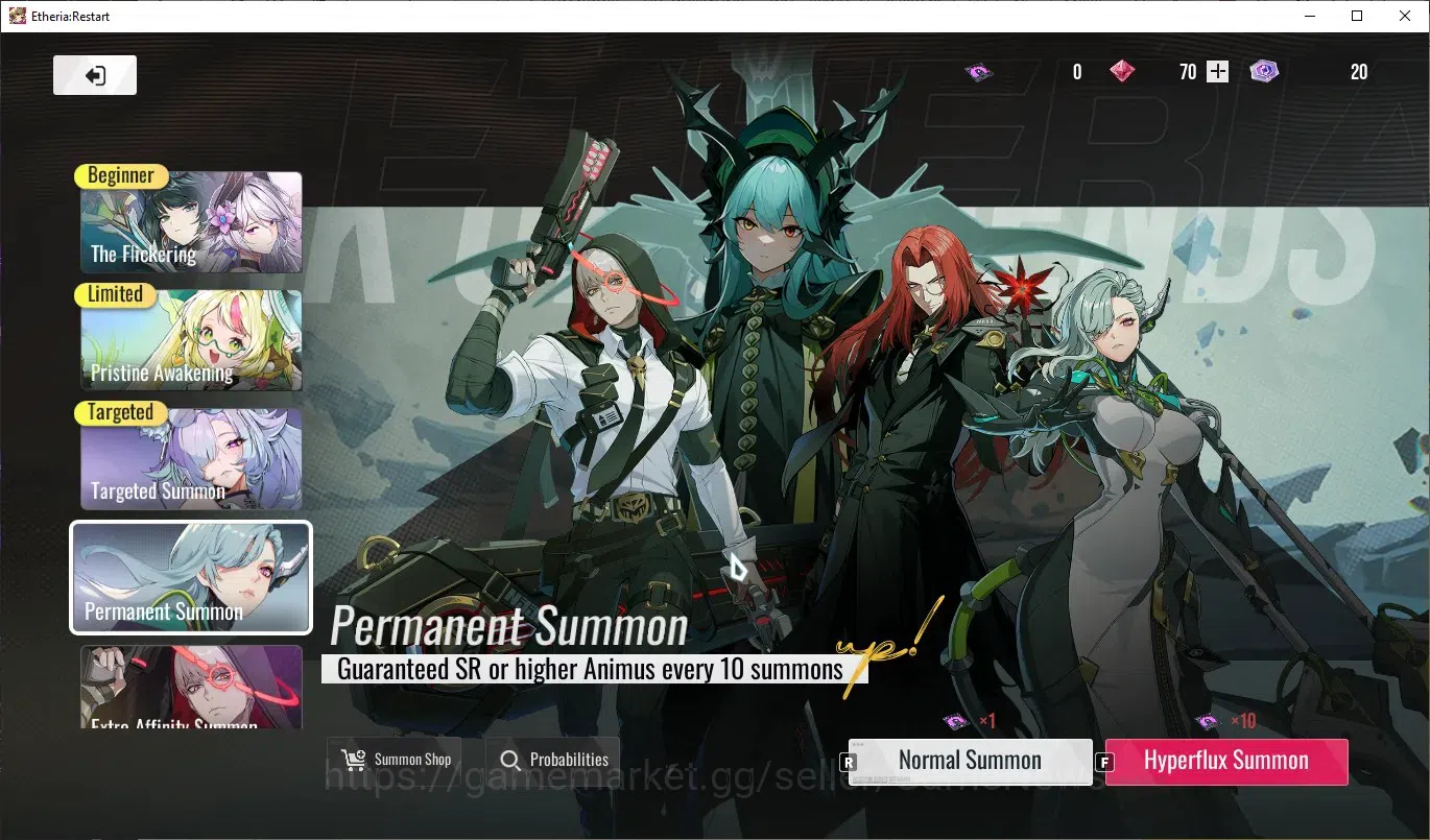 Etheria: Restart Accounts Mid‑Tier GLOBAL-S25|Lvl 35|15 SSR|[Lian,Plume,Kloss,Yeli,Lingluo,Mio,Cellince,Freya,Etc]|Apex 18