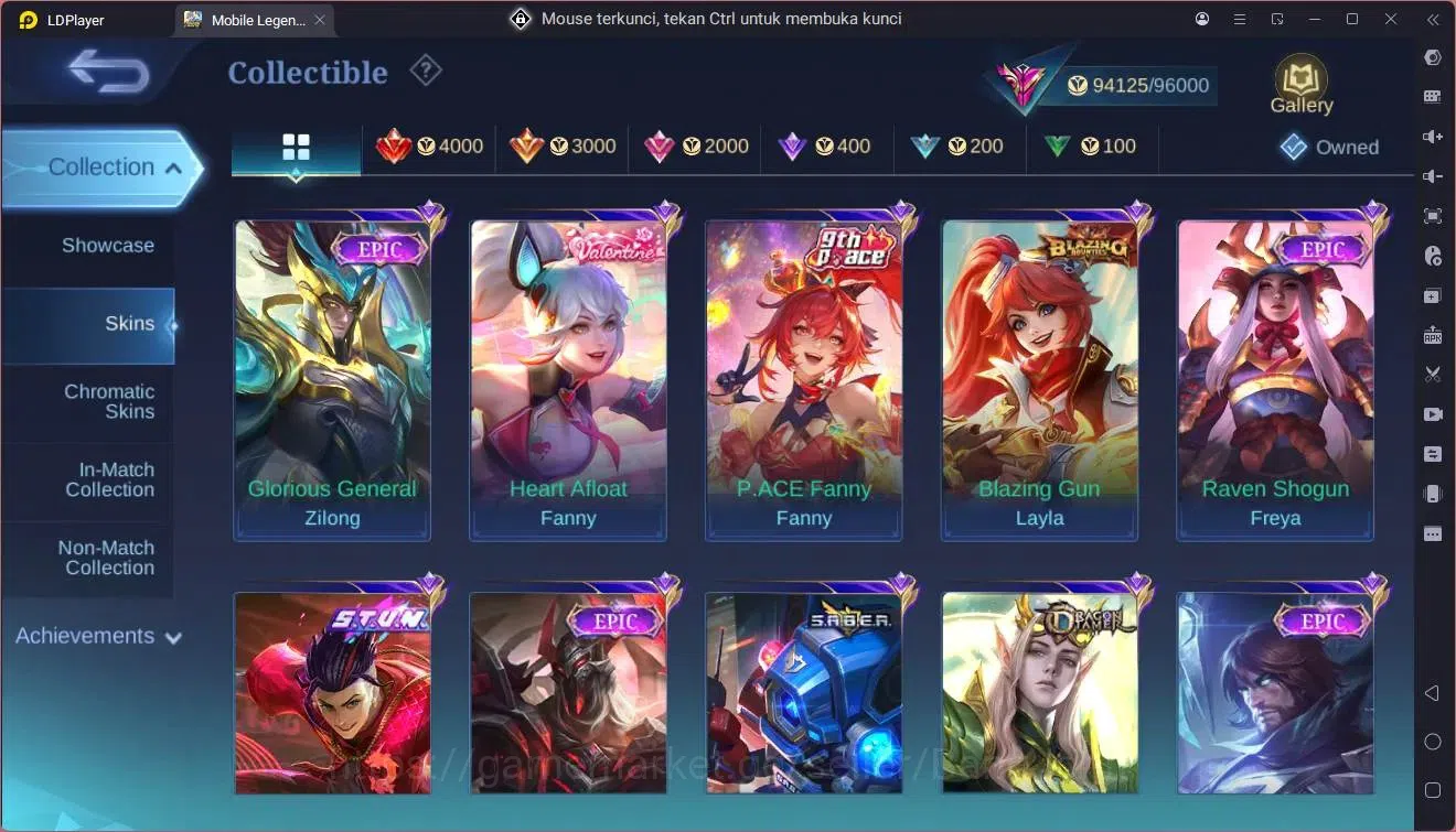 Mobile Legends: Bang Bang Accounts GLOBAL Hero 132 Skin 334|Legend Fanny,Gusion|KOF d image 10