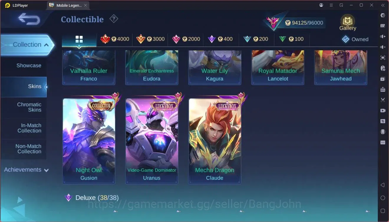 Mobile Legends: Bang Bang Accounts GLOBAL Hero 132 Skin 334|Legend Fanny,Gusion|KOF d image 12