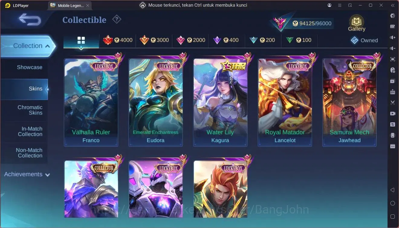 Mobile Legends: Bang Bang Accounts GLOBAL Hero 132 Skin 334|Legend Fanny,Gusion|KOF d image 13