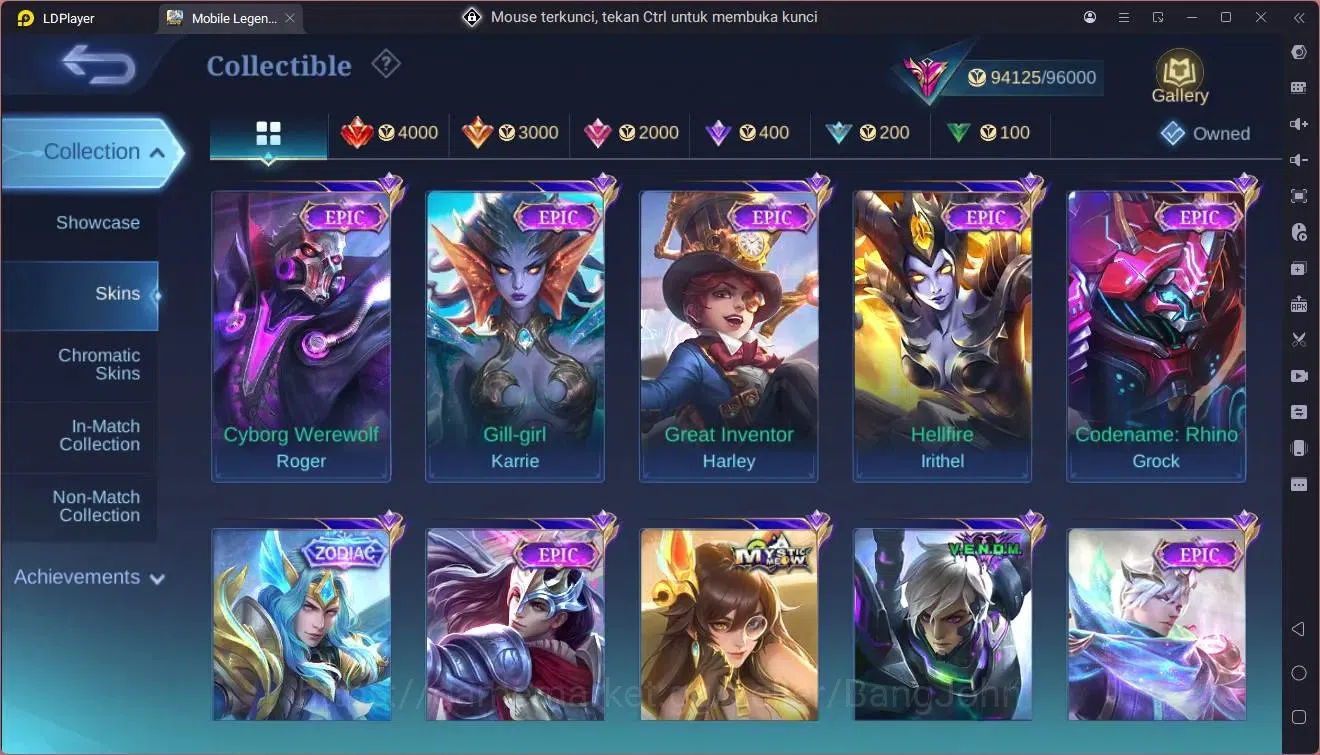 Mobile Legends: Bang Bang Accounts GLOBAL Hero 132 Skin 334|Legend Fanny,Gusion|KOF d image 9