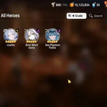 Epic Seven Accounts Starter GLOBAL UnVerif|New Era|3 ML(Lisete,BW Iseria,SP Politis)+Estele,Haste,Landy,Etc|Poh ON|Abys F