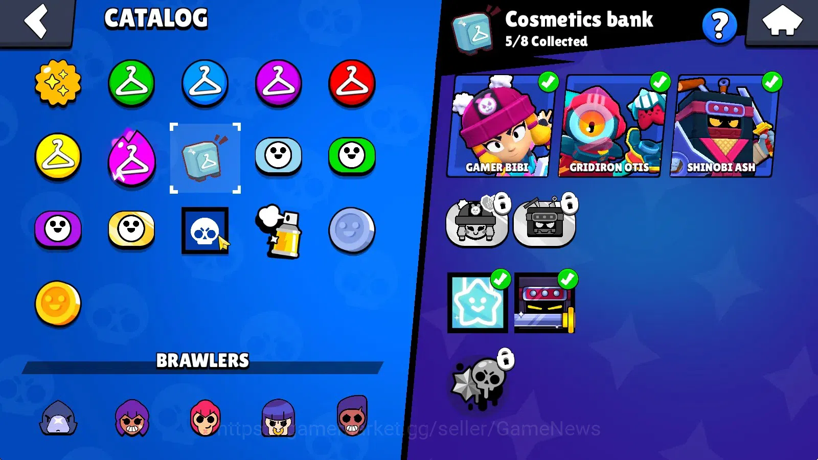 Brawl Stars Accounts 4964 Trophy|33 Brawlers 2 Max (Crow Full Buffies,Shelly)|2 Myth (Gamer Bibi,Gridiron Otis),7 Epic|10K 15