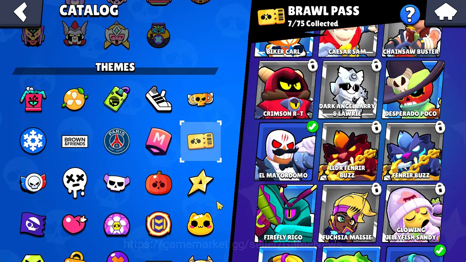 Brawl Stars Accounts 4964 Trophy|33 Brawlers 2 Max (Crow Full Buffies,Shelly)|2 Myth (Gamer Bibi,Gridiron Otis),7 Epic|10K 16