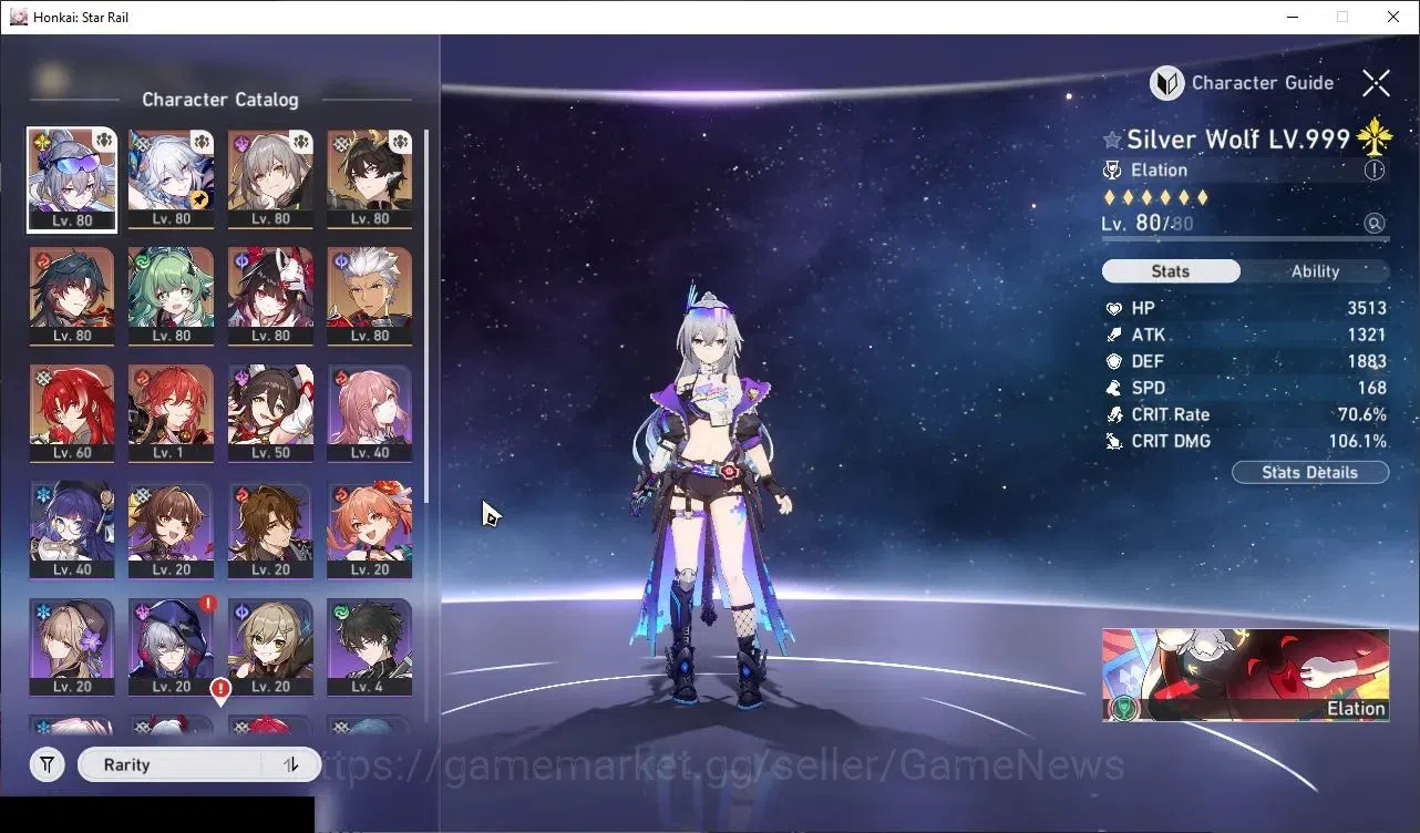 Honkai Star Rail Accounts Others Asia|TL 64| 15K Jade | 1 GC | 8 Limited (YaoGuang)+Sign SW999,Mortenax 1