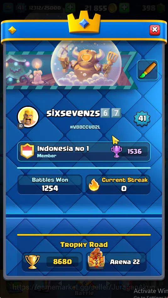 Clash Royale Accounts Lvl 41|Trophy 8680|KTL 13|Limited Skin|Card 119| 1 image 2