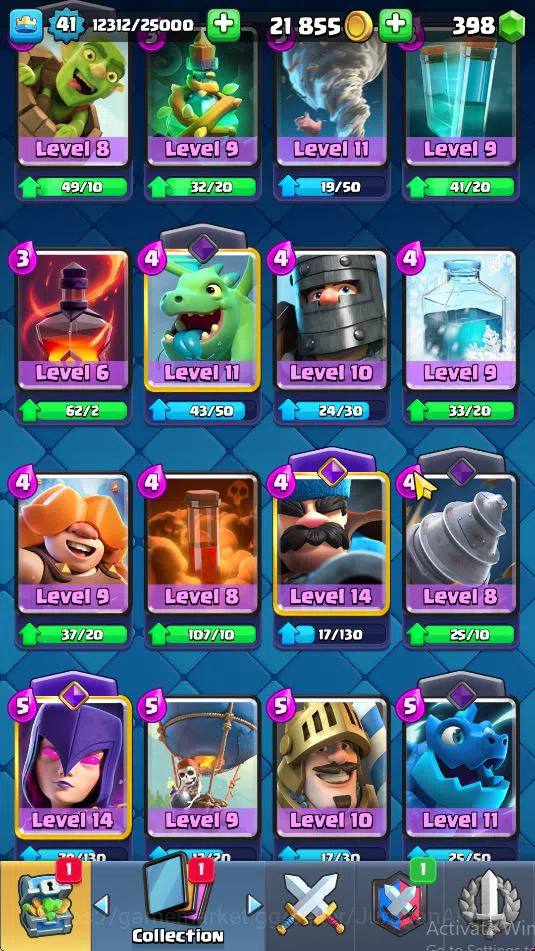 Clash Royale Accounts Lvl 41|Trophy 8680|KTL 13|Limited Skin|Card 119| 1 image 9