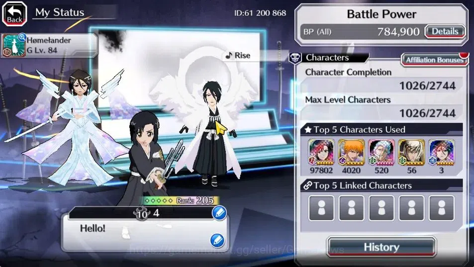 Bleach: Brave Souls Accounts [Global]50K Orbs|1 MT[Momo TYBW26]|Rukia 10th Anni image 3