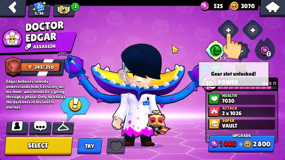 Brawl Stars Accounts 1000 Trophy|14 Brawlers 2 Max Lv [Colt,Shelly]|2 E image 11