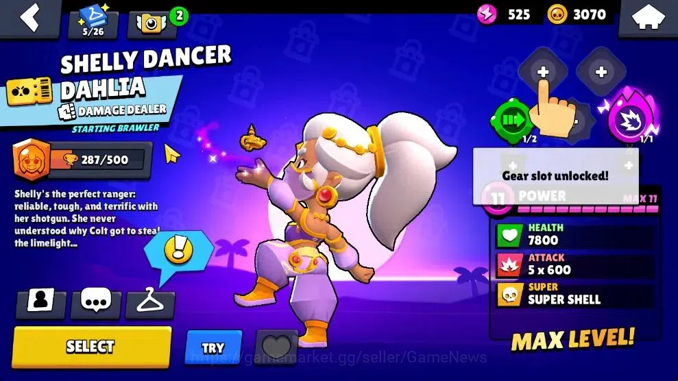Brawl Stars Accounts 1000 Trophy|14 Brawlers 2 Max Lv [Colt,Shelly]|2 E image 12