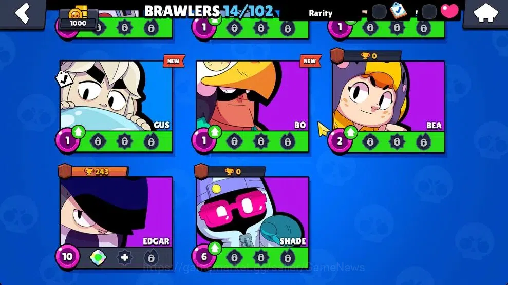 Brawl Stars Accounts 1000 Trophy|14 Brawlers 2 Max Lv [Colt,Shelly]|2 E image 5