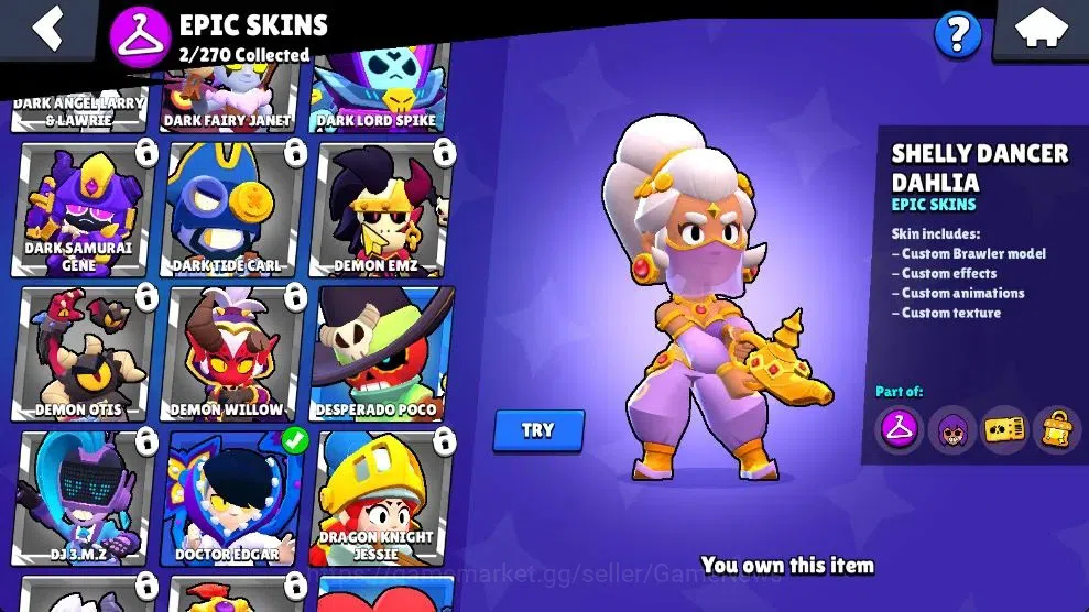 Brawl Stars Accounts 1000 Trophy|14 Brawlers 2 Max Lv [Colt,Shelly]|2 E image 7