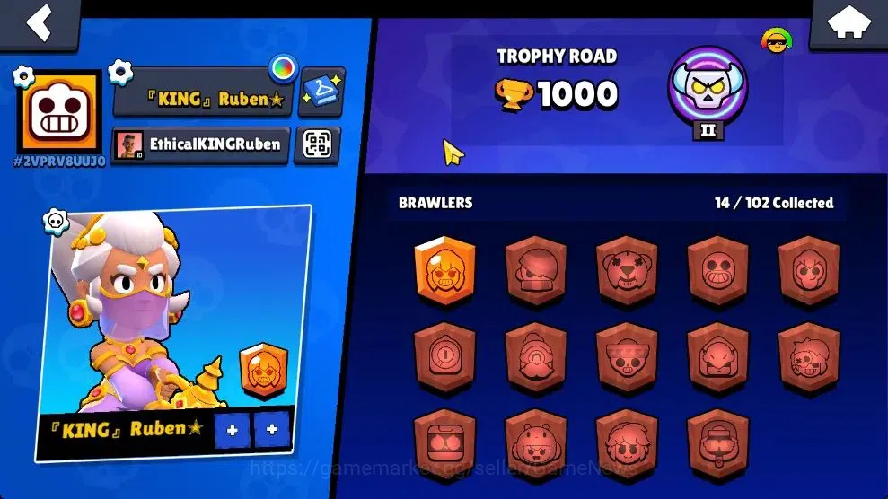 Brawl Stars Accounts 1000 Trophy|14 Brawlers 2 Max Lv [Colt,Shelly]|2 E image 8