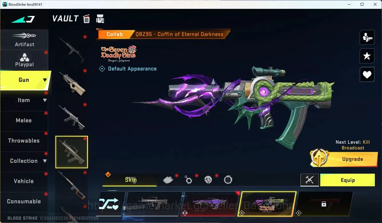 Blood Strike Accounts ASIA|3 Eternal Gun|6 Collab Gun 7DS/TR|3 ULTRA|Man image 11