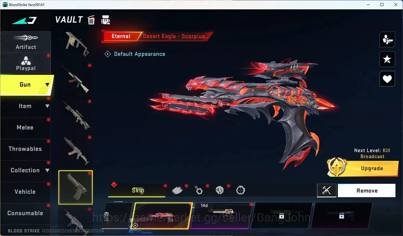 Blood Strike Accounts ASIA|3 Eternal Gun|6 Collab Gun 7DS/TR|3 ULTRA|Man image 3
