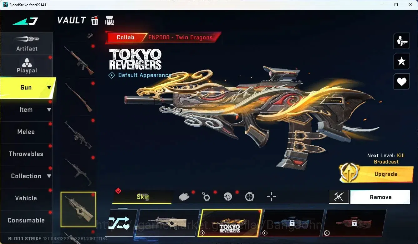 Blood Strike Accounts ASIA|3 Eternal Gun|6 Collab Gun 7DS/TR|3 ULTRA|Man image 9