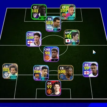 eFootball Accounts High-End Android|Collab Naruto (Marcello)|Epic Aubameyang,Ono Shinji|Show Time Ronald Araujo,Lionel