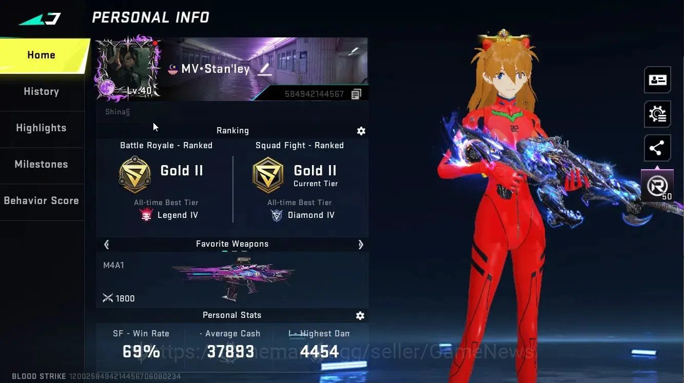 Blood Strike Accounts ASIA|EVO AK47-Hellride lv 5, GALIL-Reaper Lv 5|ETE image 2