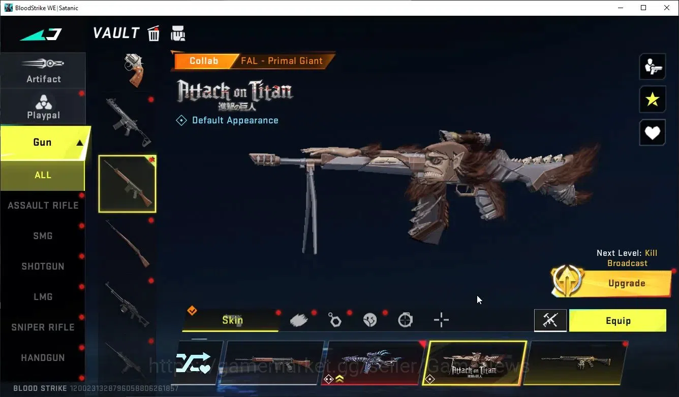 Blood Strike Accounts ASIA|ETERNAL DeAgle+COLLAB TOKREV MCX,FN2000,Takem image 12