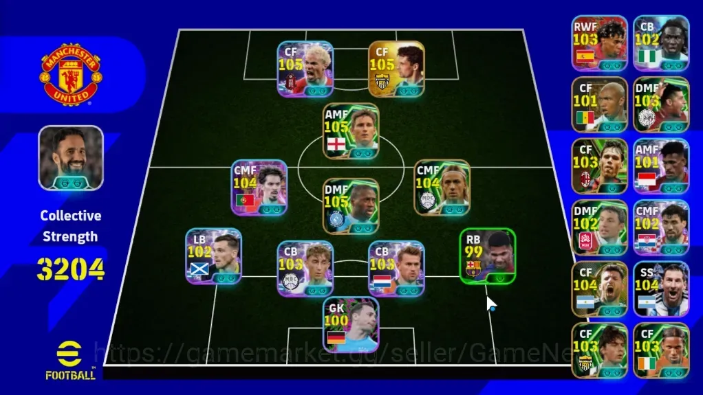 eFootball Accounts Legends & Iconic Players Android|Power 3204|18 Epic Frank Lampard,Yaya Toure,Roberto Baggio,Guti,Kaka|17 1