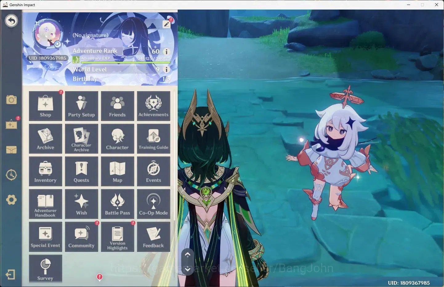 Genshin Impact Accounts Others ASIA | AR 60 | 15 Limit+7 Charstd | Nefer,Lauma,Furina,Skrik,Navia | MC Female | 7 (5* Wpn 1
