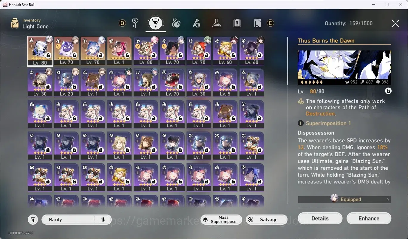Honkai Star Rail Accounts ASIA|TL 63|8 Char Limited[Evanescia,YaoGuang(Sign) image 4