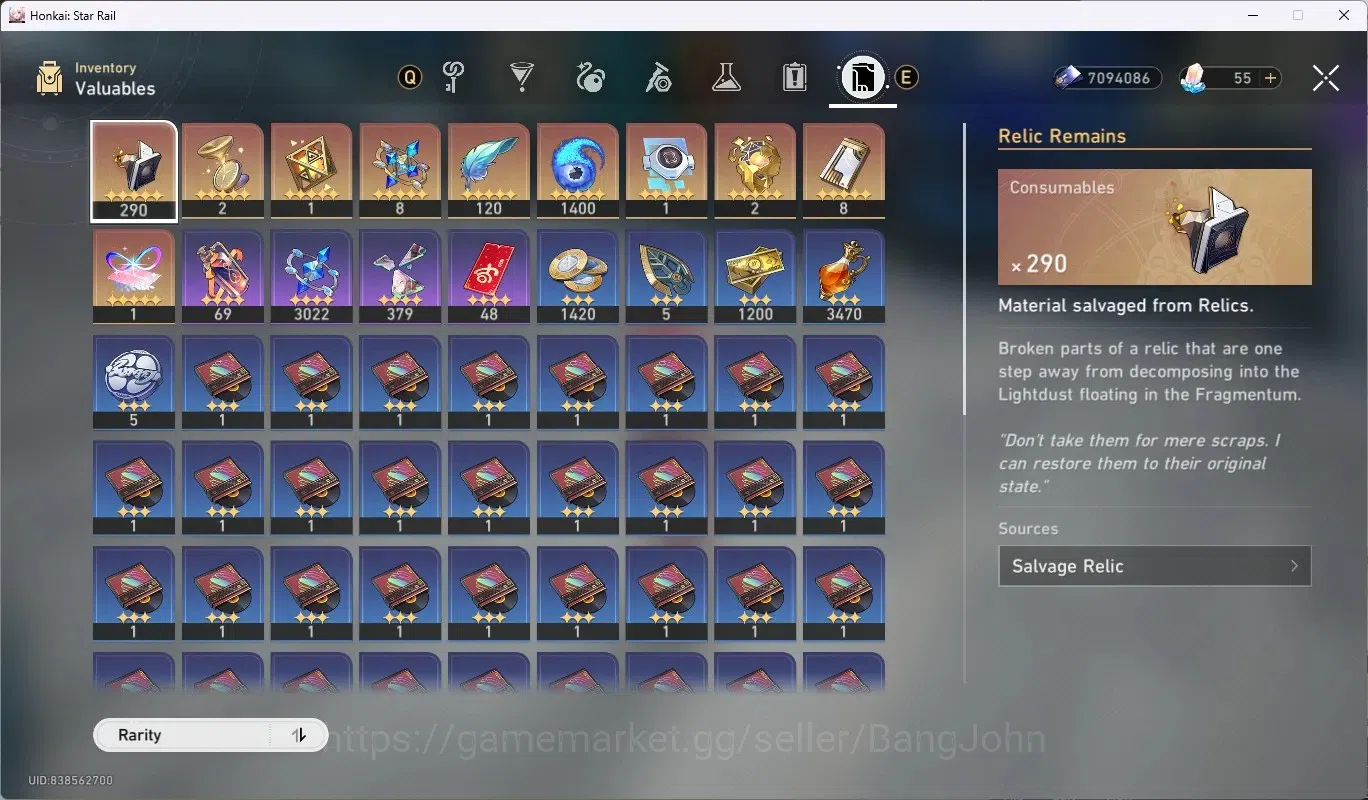 Honkai Star Rail Accounts ASIA|TL 63|8 Char Limited[Evanescia,YaoGuang(Sign) image 9