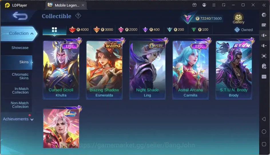 Mobile Legends: Bang Bang Accounts Global|Hero 132|Skin 315|Renowned|Collector Natali image 6