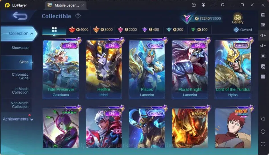 Mobile Legends: Bang Bang Accounts Global|Hero 132|Skin 315|Renowned|Collector Natali image 8