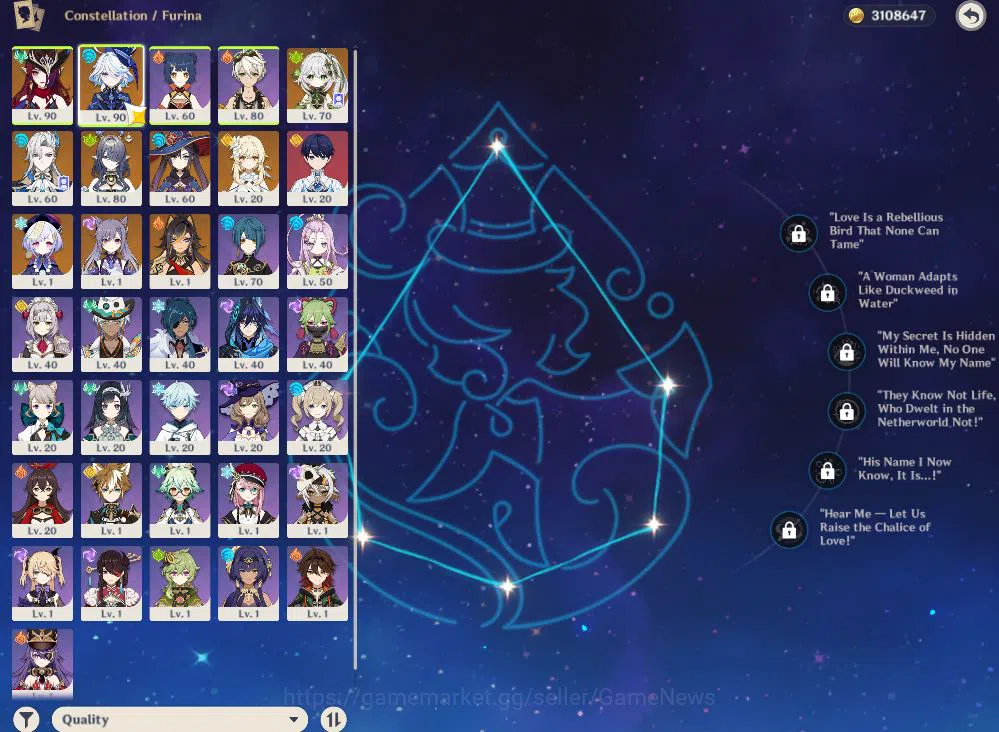 Genshin Impact Accounts Mid Game 4