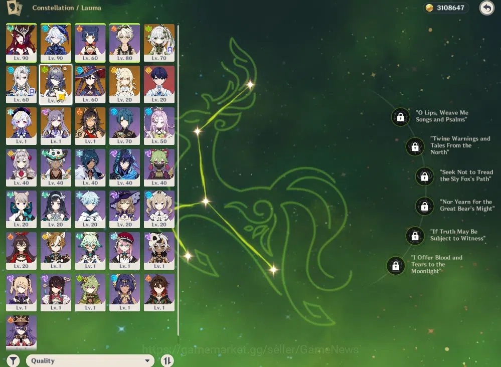 Genshin Impact Accounts Mid Game 7